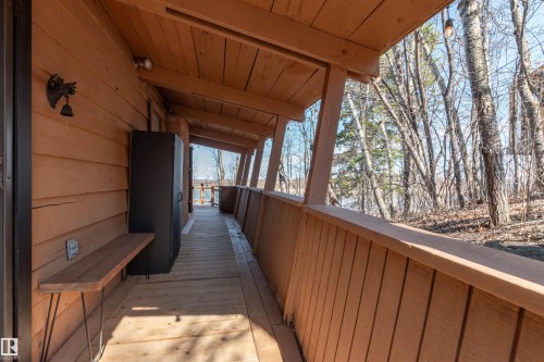 The deck around the cabin has been completely re-built. - 197 51268 Range Road 204, Rural Strathcona County, AB 