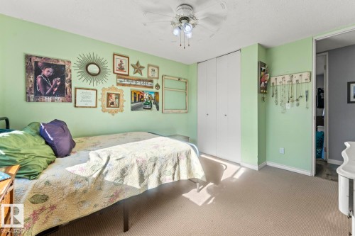 Room with light green walls and neutral carpeting - 4908 59 Street, Cold Lake, AB - Indoor Photo Showing Bedroom