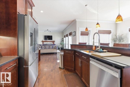 30 Ravine Drive, Devon, AB - Indoor Photo Showing Kitchen With Double Sink