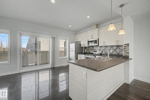 36 723 172 Street, Edmonton, AB - Indoor Photo Showing Kitchen With Double Sink