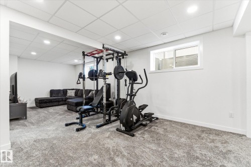 14 Enns Crest, Fort Saskatchewan, AB - Indoor Photo Showing Gym Room