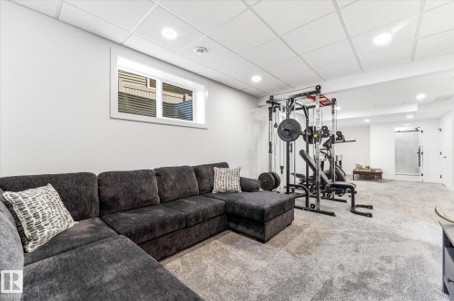 14 Enns Crest, Fort Saskatchewan, AB - Indoor Photo Showing Gym Room