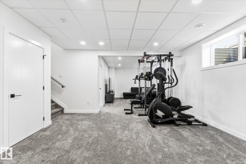 14 Enns Crest, Fort Saskatchewan, AB - Indoor Photo Showing Gym Room