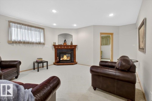 6545 199 Street, Edmonton, AB - Indoor Photo Showing Other Room With Fireplace