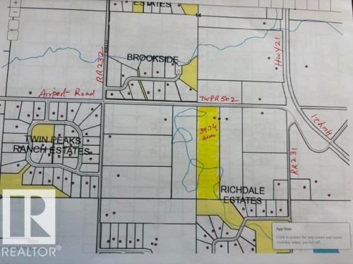 Plat Map. Illustrating property divisions and roadways within the depicted area - 23133 Twp Rd 502, Rural Leduc County, AB - Other