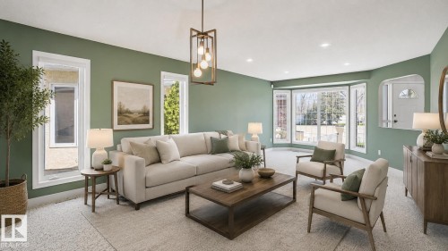 1346 Potter Greens Drive, Edmonton, AB - Indoor Photo Showing Living Room
