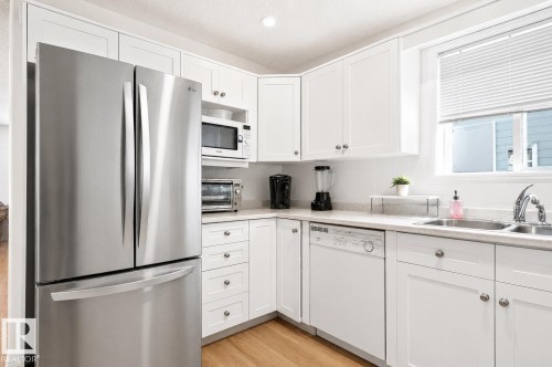 4603 126 Avenue, Edmonton, AB - Indoor Photo Showing Kitchen With Stainless Steel Kitchen With Double Sink