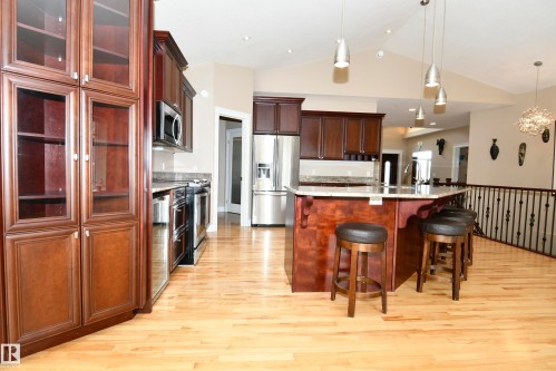 67 Shores Drive, Leduc, AB - Indoor Photo Showing Kitchen With Upgraded Kitchen