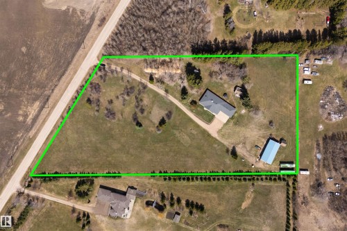 Aerial Parcel Map. Illustrating the property boundaries and improvements within the designated area - 19403 Fort Road, Edmonton, AB - Indoor Photo Showing Other Room