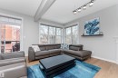 303 9828 112 Street, Edmonton, AB  - Indoor Photo Showing Living Room 