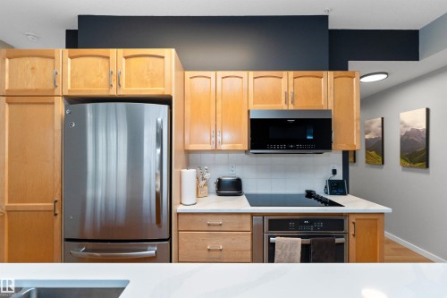 303 9828 112 Street, Edmonton, AB - Indoor Photo Showing Kitchen