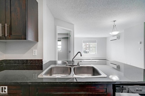 306 12035 22 Avenue, Edmonton, AB - Indoor Photo Showing Kitchen With Double Sink