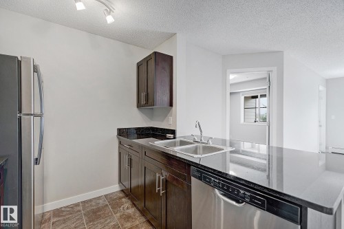 306 12035 22 Avenue, Edmonton, AB - Indoor Photo Showing Kitchen With Double Sink