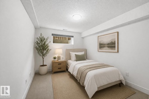 Virtually Staged - 926 Thompson Place, Edmonton, AB - Indoor Photo Showing Bedroom