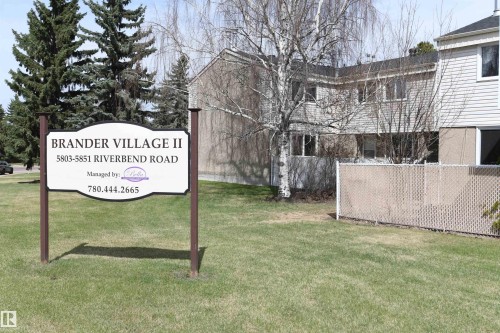 With great renovations, fresh kitchen, fresh bathrooms, 3 bedrooms, and perfectly located next to a green space, this townhome shows pride of ownership, and is truly turnkey.  Tough to beat - 5823 Riverbend Road, Edmonton, AB - Outdoor