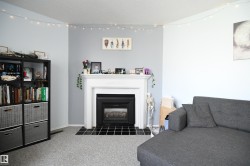 The gas fireplace is a very nice touch, and gives the living room a very warm and inviting feel - 