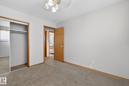 Neutral-toned carpet flooring and light-colored wall finishes - 13412 108 Street, Edmonton, AB - Indoor Photo Showing Other Room
