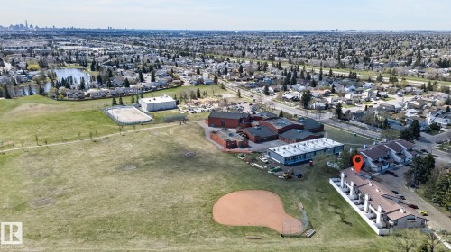 Townhome property featuring a multi-level design and individual balconies - 18 17409 95 Street, Edmonton, AB - Outdoor With View