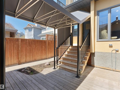 10725 University Avenue, Edmonton, AB - Outdoor With Deck Patio Veranda With Exterior