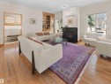 10725 University Avenue, Edmonton, AB  - Indoor Photo Showing Living Room With Fireplace 