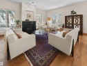 10725 University Avenue, Edmonton, AB  - Indoor Photo Showing Living Room With Fireplace 