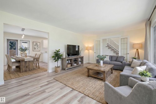 4207 113 Street, Edmonton, AB - Indoor Photo Showing Living Room