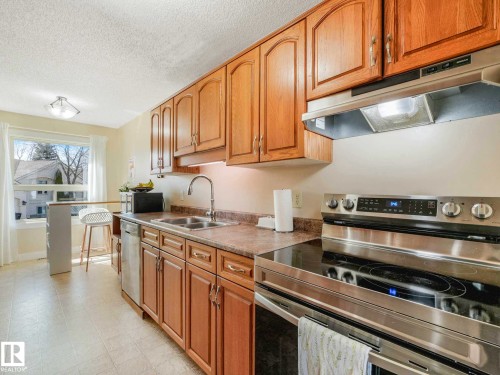 1809 Mill Woods Road E, Edmonton, AB - Indoor Photo Showing Kitchen With Stainless Steel Kitchen With Double Sink