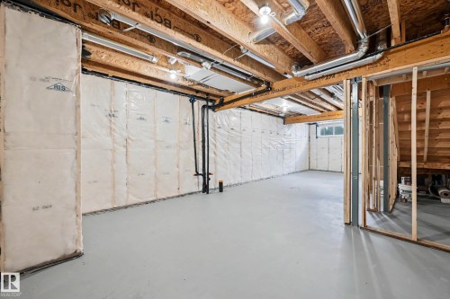 Unfinished basement offering ample space for future customization - 720 Southfork Drive, Leduc, AB - Indoor Photo Showing Basement