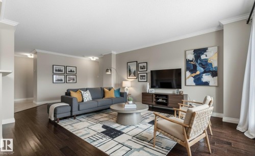 506 9929 113 Street, Edmonton, AB - Indoor Photo Showing Living Room