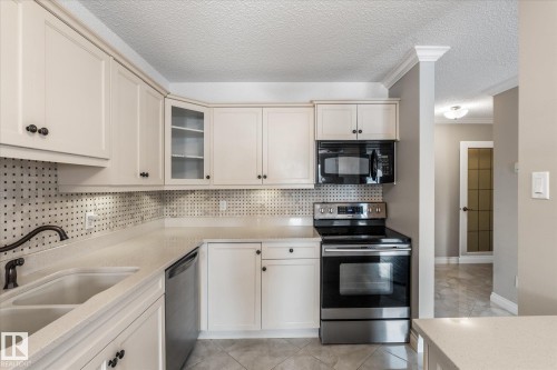 506 9929 113 Street, Edmonton, AB - Indoor Photo Showing Kitchen With Stainless Steel Kitchen With Double Sink