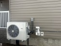Exterior wall featuring horizontal siding and a mounted HVAC unit - 4914 47 Street, Redwater, AB  - Outdoor With Exterior 