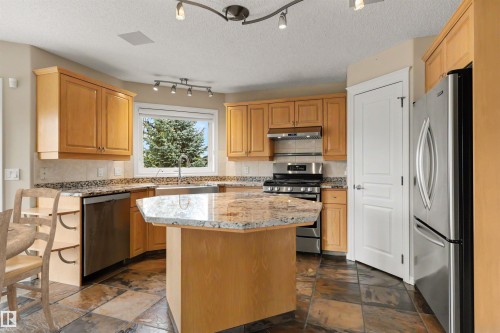 223 Ormsby Road E, Edmonton, AB - Indoor Photo Showing Kitchen With Stainless Steel Kitchen