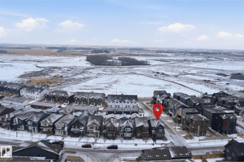 Aerial view of the community, showcasing surrounding properties and roads - 4047 Hawthorn Link Link, Edmonton, AB - Outdoor With View