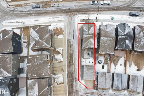 Plot Diagram. Outlining the boundary of the property from an aerial perspective - 4047 Hawthorn Link Link, Edmonton, AB - Other