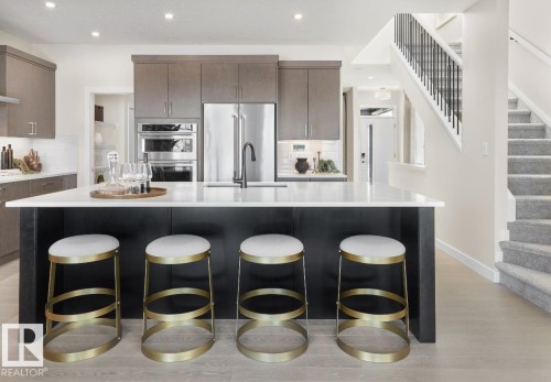 2504 204 Street Nw, Edmonton, AB - Indoor Photo Showing Kitchen With Stainless Steel Kitchen With Upgraded Kitchen