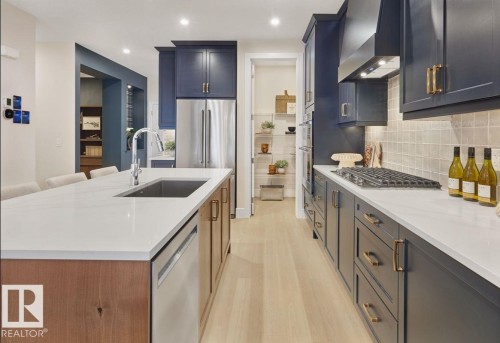12838 213A Street Nw, Edmonton, AB - Indoor Photo Showing Kitchen With Upgraded Kitchen