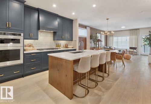 12838 213A Street Nw, Edmonton, AB - Indoor Photo Showing Kitchen With Upgraded Kitchen