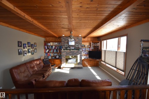 3102 Park Avenue, Mallaig, AB - Indoor With Fireplace