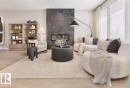 1216 Keswick Drive, Edmonton, AB  - Indoor Photo Showing Living Room With Fireplace 