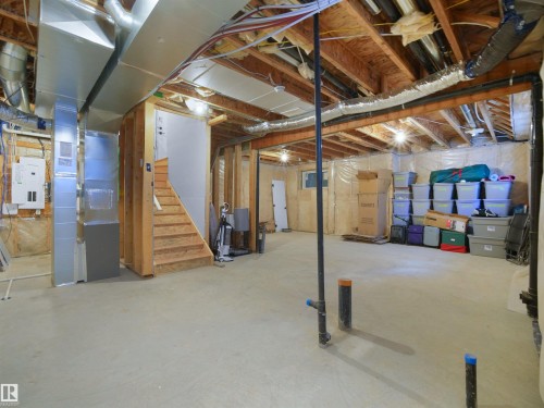 821 Morris Avenue, Leduc, AB - Indoor Photo Showing Basement