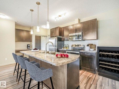 317 1144 Adamson Drive, Edmonton, AB - Indoor Photo Showing Kitchen With Double Sink With Upgraded Kitchen