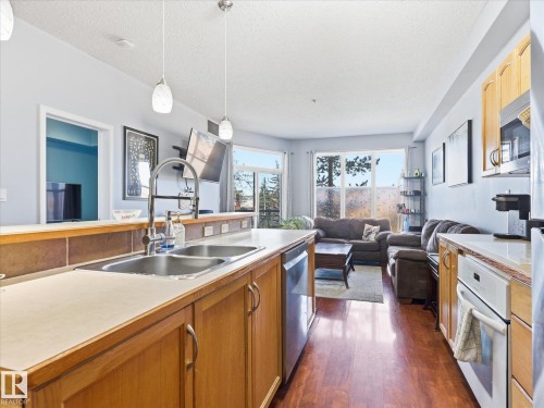 268 4823 104A Street, Edmonton, AB - Indoor Photo Showing Kitchen With Double Sink