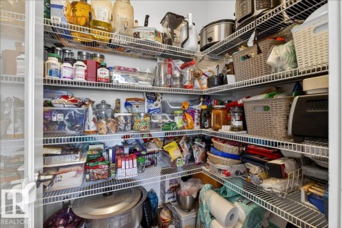 Walk-in pantry featuring abundant wire shelving - 3936 Claxton Loop, Edmonton, AB - Indoor With Storage