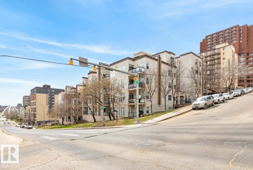 Residential building with multiple stories and balconies, featuring a light-colored facade - 614 10503 98 Avenue, Edmonton, AB - Outdoor With Facade