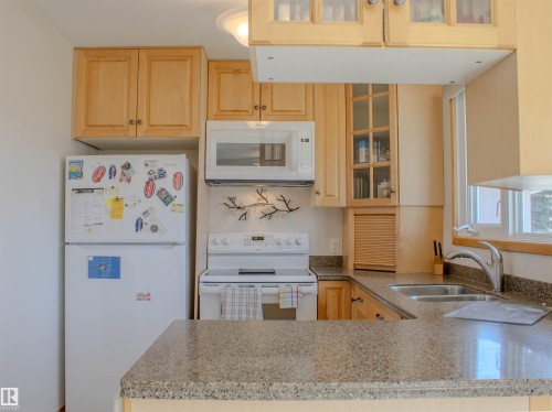 8651 27 Avenue, Edmonton, AB - Indoor Photo Showing Kitchen With Double Sink