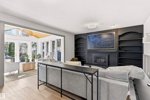 5115 151 Street, Edmonton, AB - Indoor With Fireplace