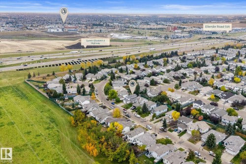 Residential neighborhood featuring mature trees and established homes - 362 Blackburn Drive E, Edmonton, AB - Outdoor With View