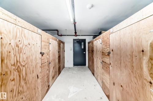 Additional storage units featuring plywood construction and secure latches - 307 9504 182 Street Nw, Edmonton, AB - Indoor Photo Showing Other Room