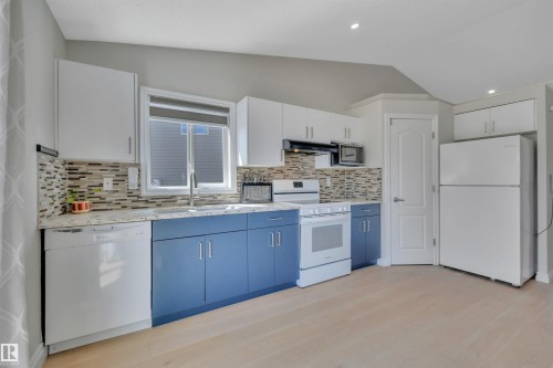16109 129A Street, Edmonton, AB - Indoor Photo Showing Kitchen With Double Sink