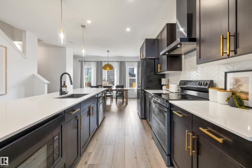 6437 177A Avenue, Edmonton, AB - Indoor Photo Showing Kitchen With Upgraded Kitchen